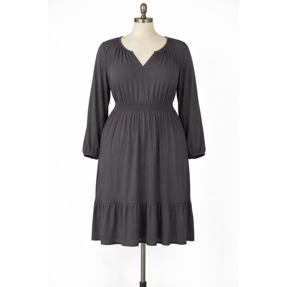 Old Navy Dresses & Skirts - Old Navy Midi Dress Women Size XXL TALL Smocked Office Minimalist Goth Flowy NEW